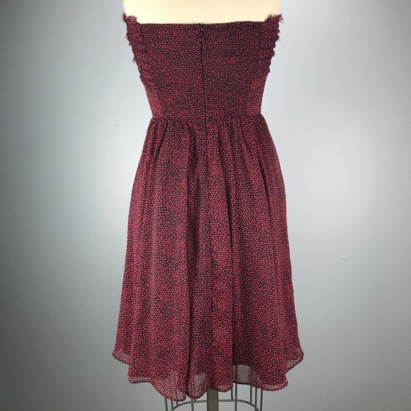 MM Couture Red Dot Sweetheart Strapless Dress M - Picture 5 of 7